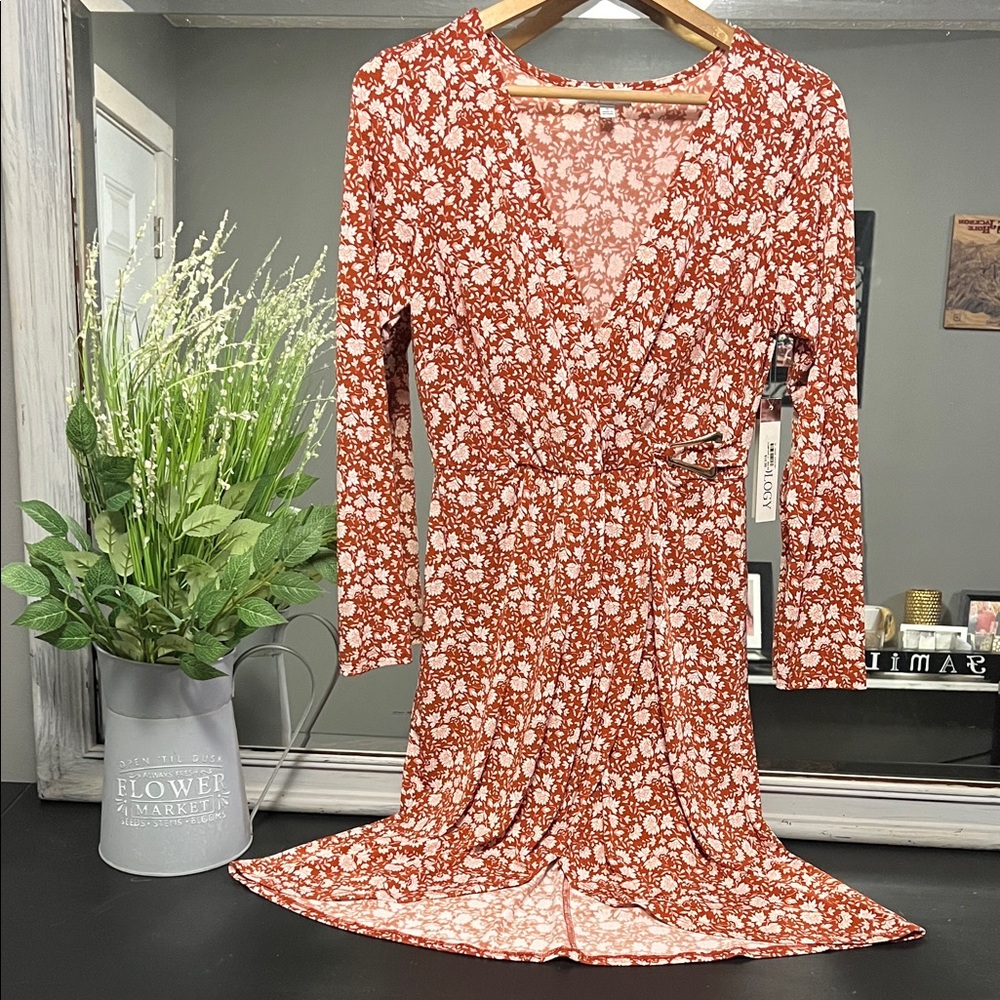 Luxology Women's Floral Wrap Dress